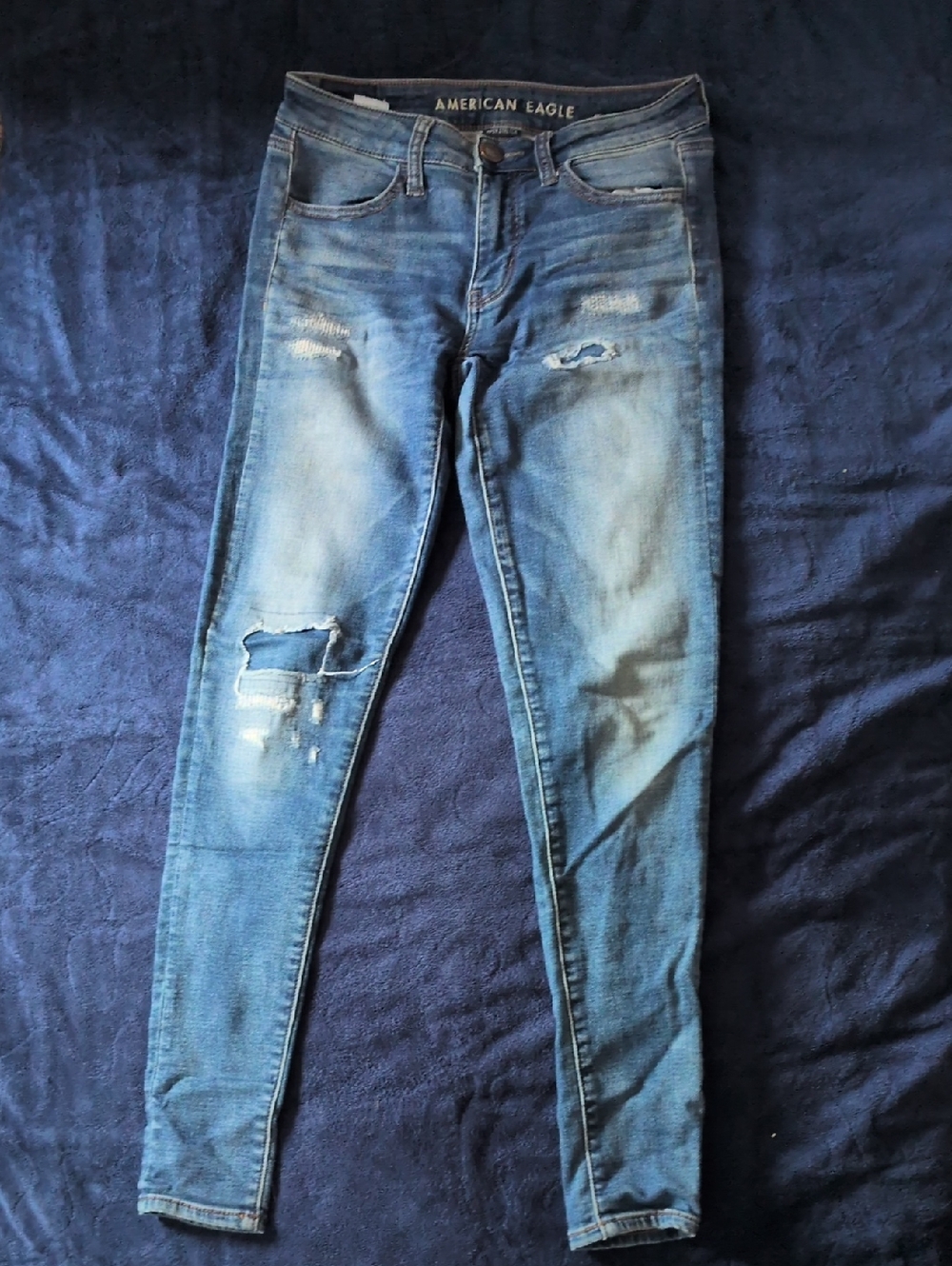 American Eagle Medium Blue Stretch Denim Jeans